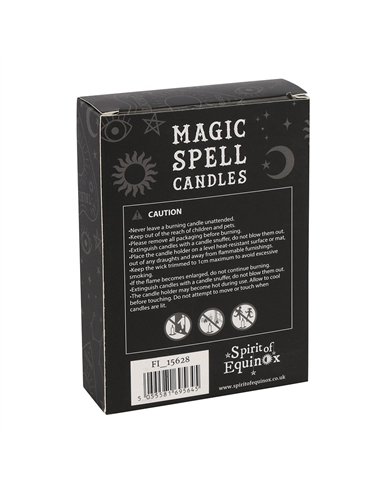 Set of 12 Orange 'Confidence' Spell Candles FI_15628