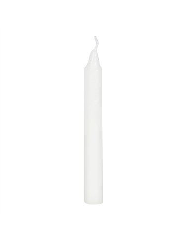 Set of 12 White 'Happiness' Spell Candles FI_16028