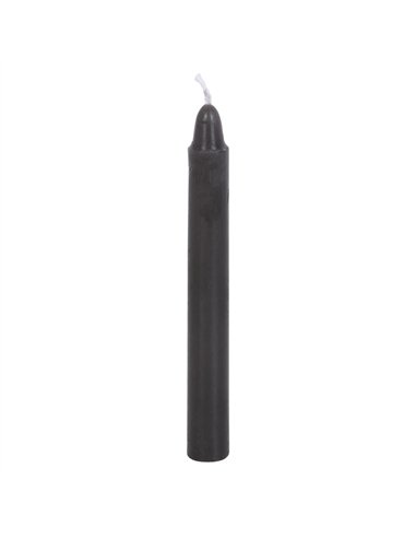 Set of 12 Black 'Protection' Spell Candles FI_16128