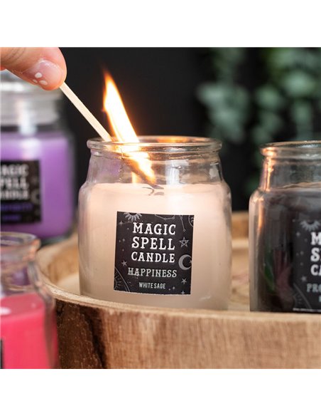 White Sage 'Happiness' Spell Candle Jar FI_28323 - pic 135104 | FastDaddyshop