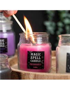 Floral 'Friendship' Spell Candle Jar FI_28423 2