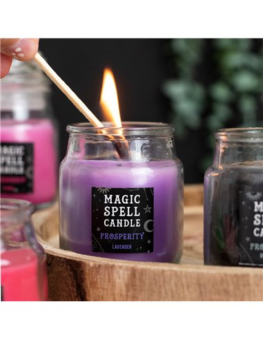 Lavender 'Prosperity' Spell Candle Jar FI_28823