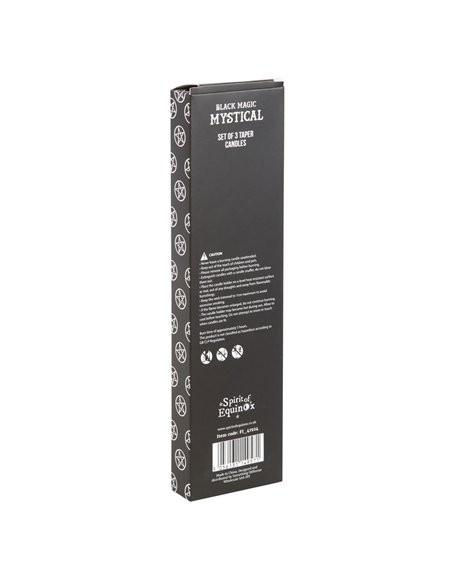 Set of 3 Black Magic Mystical Taper Candles  FI_41924 - pic 135127 | FastDaddyshop