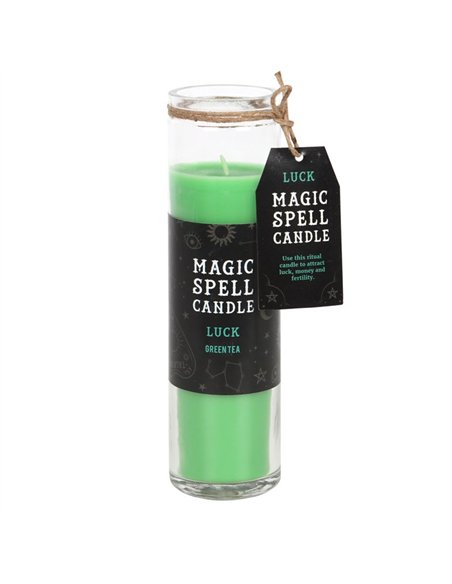 Green Tea 'Luck' Spell Tube Candle FI_54331 - pic 135135 | FastDaddyshop