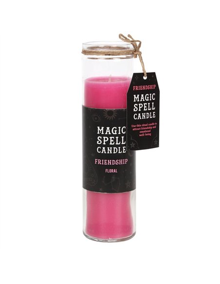 Floral 'Friendship' Spell Tube Candle FI_54531 - pic 135141 | FastDaddyshop