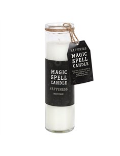 White Sage 'Happiness' Spell Tube Candle FI_54631