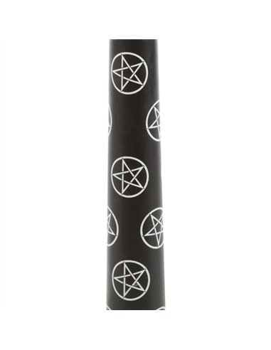 Set of 3 Black Magic Pentagram Taper Candles  FI_79524