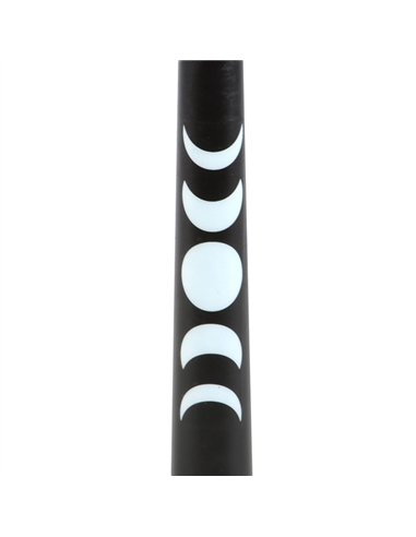 Set of 3 Black Magic Moon Phase Taper Candles  FI_79624