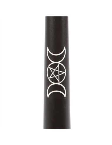 Set of 3 Black Magic Triple Moon Taper Candles  FI_79724