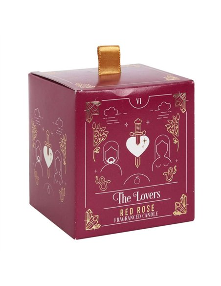 The Lovers Red Rose Tarot Candle FT_52531 - pic 135174 | FastDaddyshop
