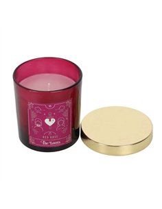 The Lovers Red Rose Tarot Candle FT_52531