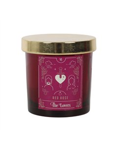 The Lovers Red Rose Tarot Candle FT_52531 2