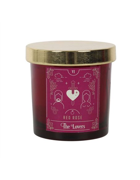 The Lovers Red Rose Tarot Candle FT_52531 - pic 135177 | FastDaddyshop