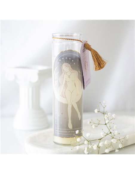 Selene Goddess Tube Candle with Amethyst Crystals GD_67525 - pic 135197 | FastDaddyshop
