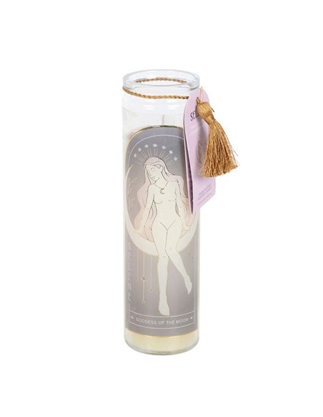 Selene Goddess Tube Candle with Amethyst Crystals GD_67525 - pic 135198 | FastDaddyshop