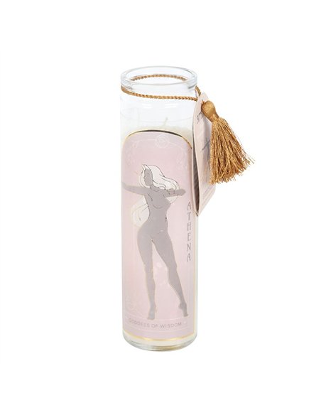 Athena Goddess Tube Candle with Clear Quartz Crystals GD_67625 - pic 135203 | FastDaddyshop