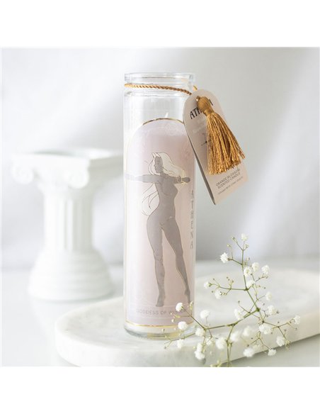 Athena Goddess Tube Candle with Clear Quartz Crystals GD_67625 - pic 135204 | FastDaddyshop