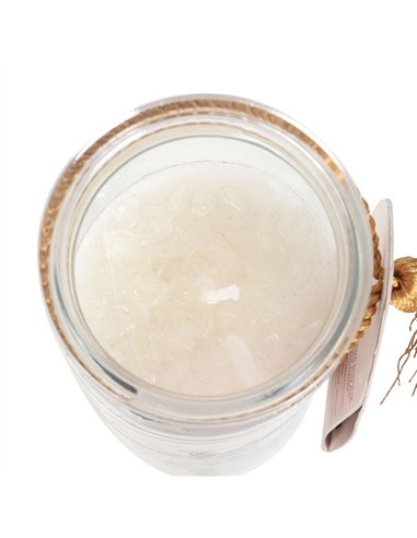 Athena Goddess Tube Candle with Clear Quartz Crystals GD_67625