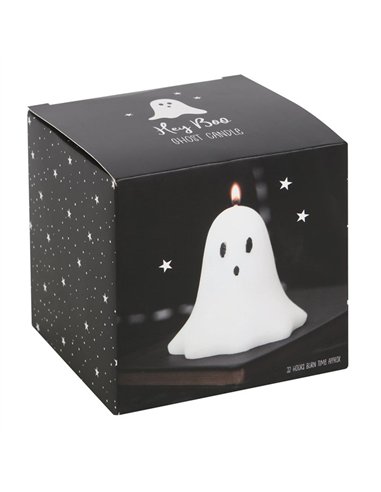 10cm Unscented Ghost Candle HB_64023