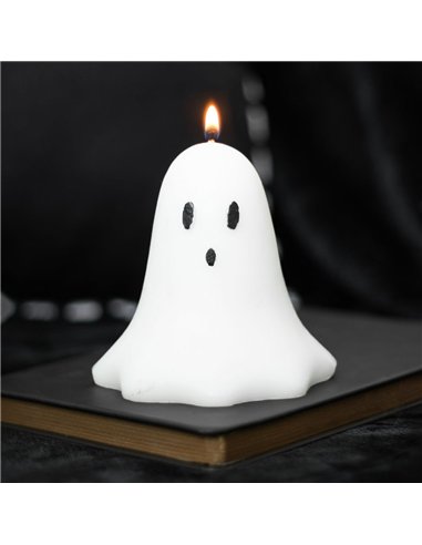 10cm Unscented Ghost Candle HB_64023