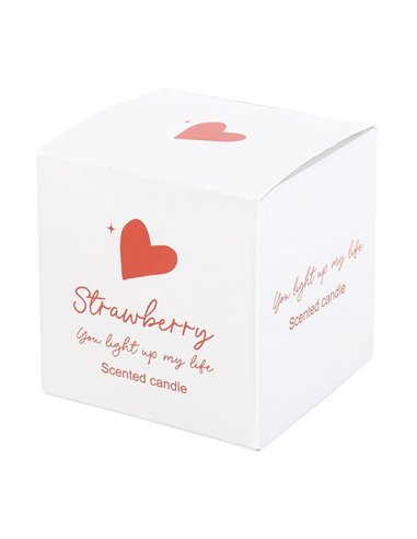You Light Up My Life Strawberry Scented Candle HH_39525