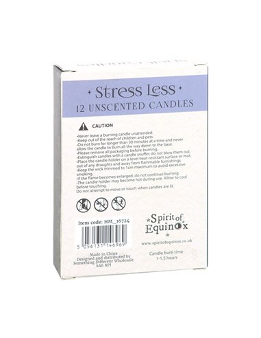 Pack of 12 Stress Less Spell Candles HM_16724