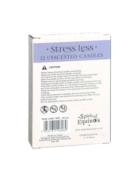 Pack of 12 Stress Less Spell Candles HM_16724 - pic 135232 | FastDaddyshop