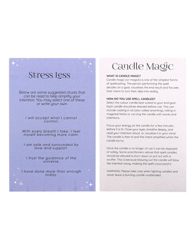 Pack of 12 Stress Less Spell Candles HM_16724