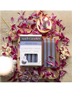 Pack of 12 Stress Less Spell Candles HM_16724 2
