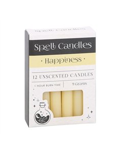 Pack of 12 Happiness Spell Candles HM_16924