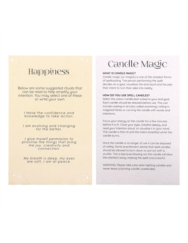 Pack of 12 Happiness Spell Candles HM_16924
