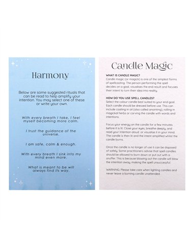 Pack of 12 Harmony Spell Candles HM_17324