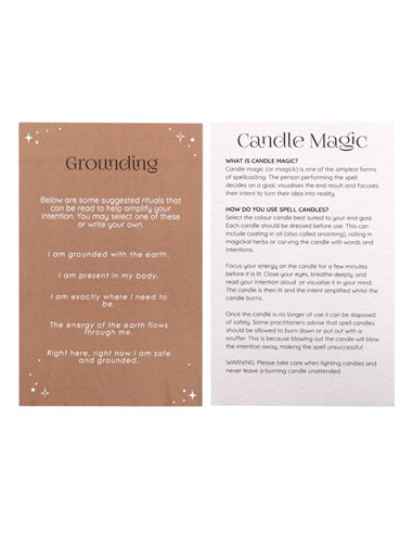 Pack of 12 Grounding Spell Candles HM_17524