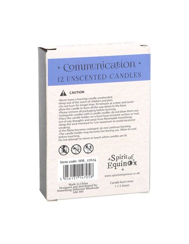 Pack of 12 Communication Spell Candles HM_17624