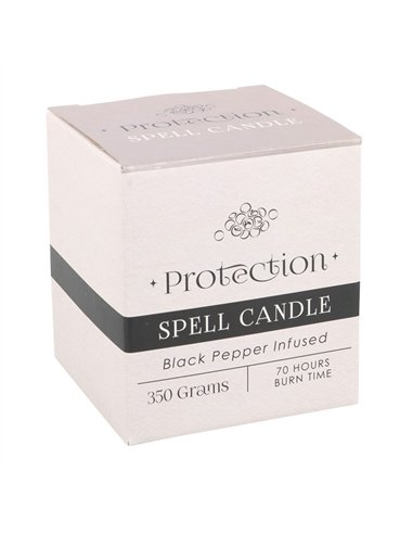Black Pepper Infused Protection Spell Candle HM_49323