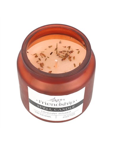 Lavender Infused Friendship Spell Candle HM_49423