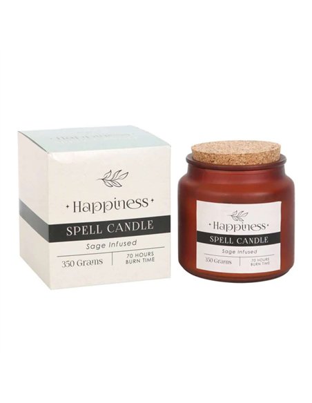 Sage Infused Happiness Spell Candle HM_49523 - pic 135309 | FastDaddyshop