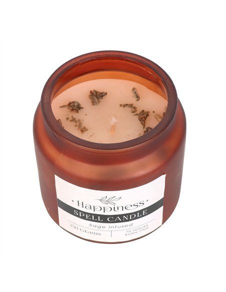 Sage Infused Happiness Spell Candle HM_49523 - pic 135311 | FastDaddyshop
