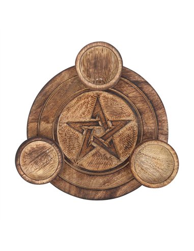 Pentagram Tea Light Candle Holder IN_22628