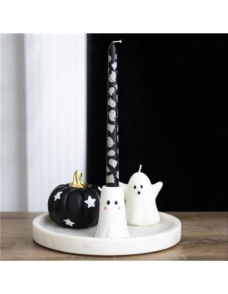Sweet Ghost Candle Holder with Taper Candle KY_86825 - pic 135332 | FastDaddyshop
