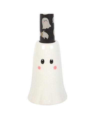 Sweet Ghost Candle Holder with Taper Candle KY_86825
