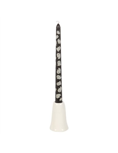 Sweet Ghost Candle Holder with Taper Candle KY_86825