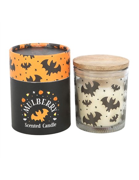 Bat Print Mulberry Candle KY_86925 - pic 135339 | FastDaddyshop