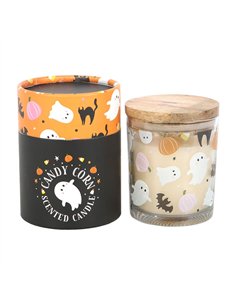 Sweet and Spooky Candy Corn Candle KY_87025