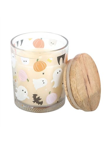 Sweet and Spooky Candy Corn Candle KY_87025