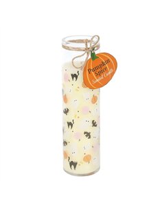 Sweet and Spooky Print Candy Corn Tube Candle KY_87125