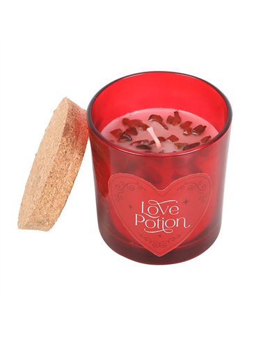 Love Potion Raspberry Crystal Chip Candle LO_36125