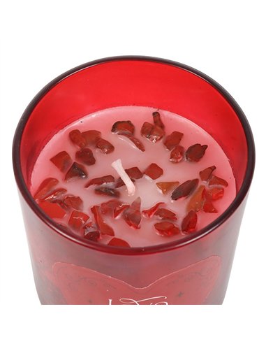 Love Potion Raspberry Crystal Chip Candle LO_36125