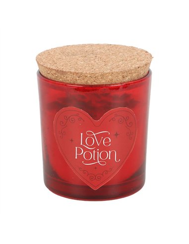 Love Potion Raspberry Crystal Chip Candle LO_36125