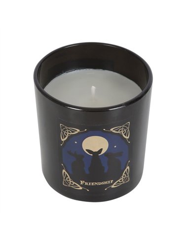 'Moon Gazing Hares' Friendship Candle by Lisa Parker LP_36924